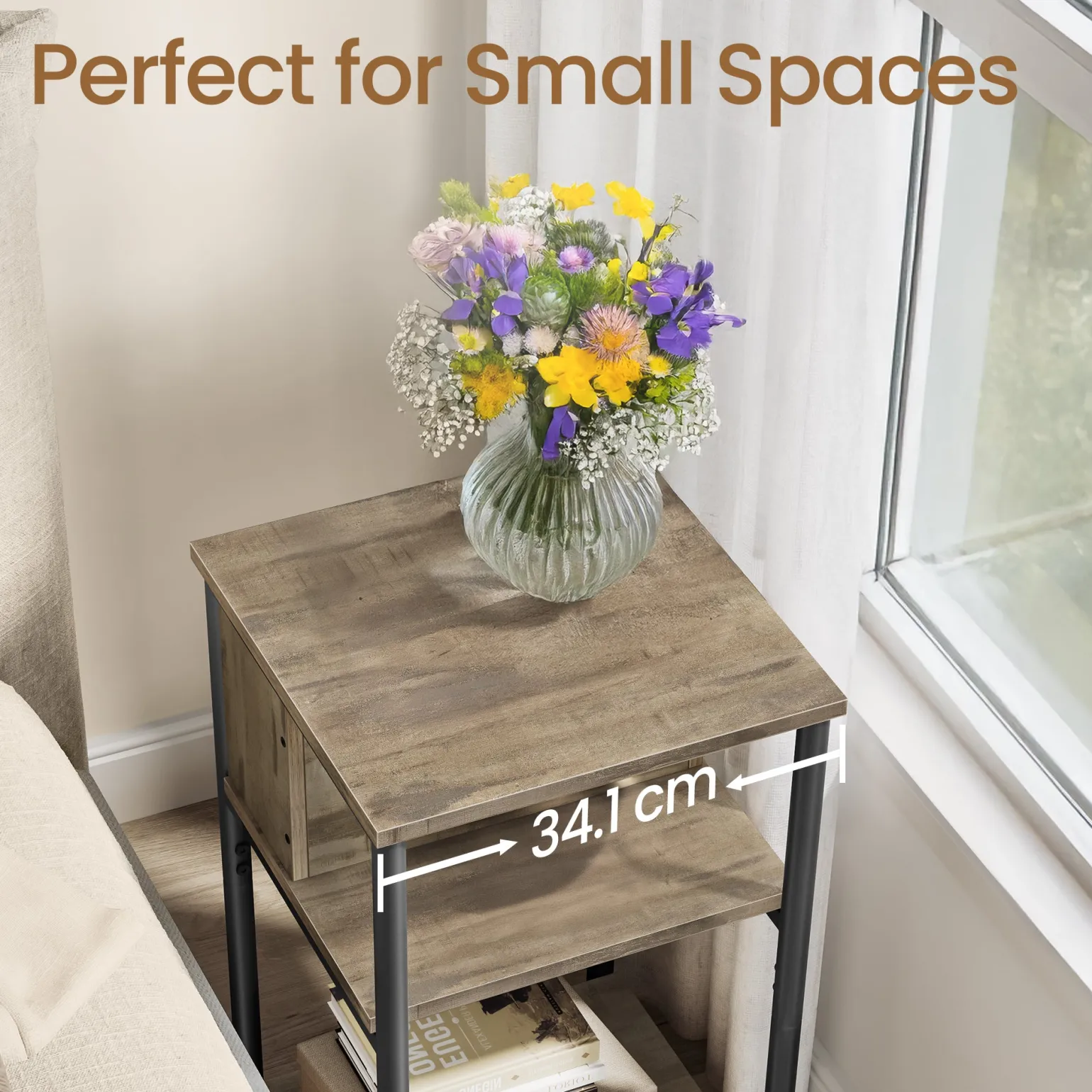 Astrid senge- og sidebord - Beige