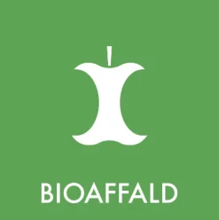 Bioaffald - Klistermærke til affaldssortering