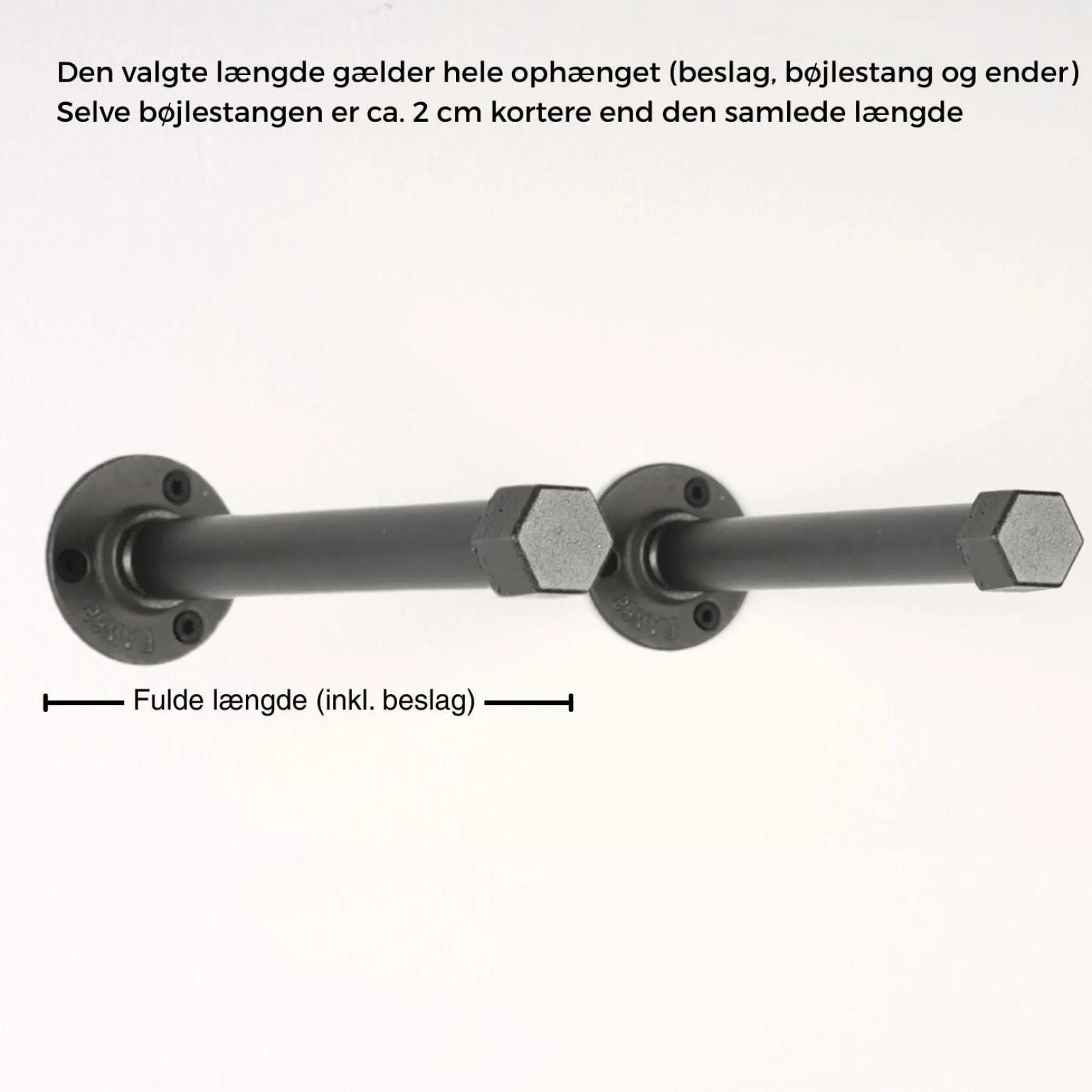 Bøjlestang EBBA sort