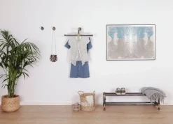 Bøjlestang INES sort med messing