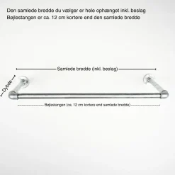 Bøjlestang SARA sølv