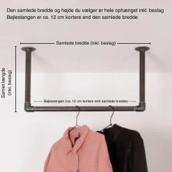 Bøjlestang WILLIAM sort
