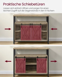 Diane opbevaringsskab/kommode - Brun