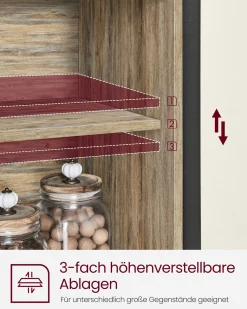 Diane opbevaringsskab/kommode - Brun
