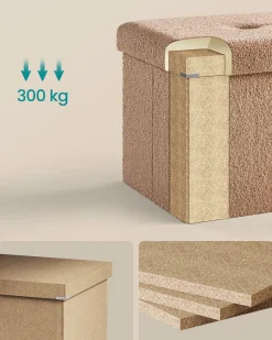 Ellie opbevaringsbænk - Beige
