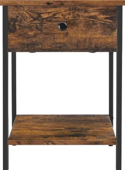 Felix senge- og sidebord - Rustik brun