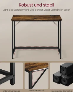 Felix skrivebord - Brun