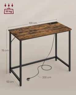 Felix skrivebord - Brun