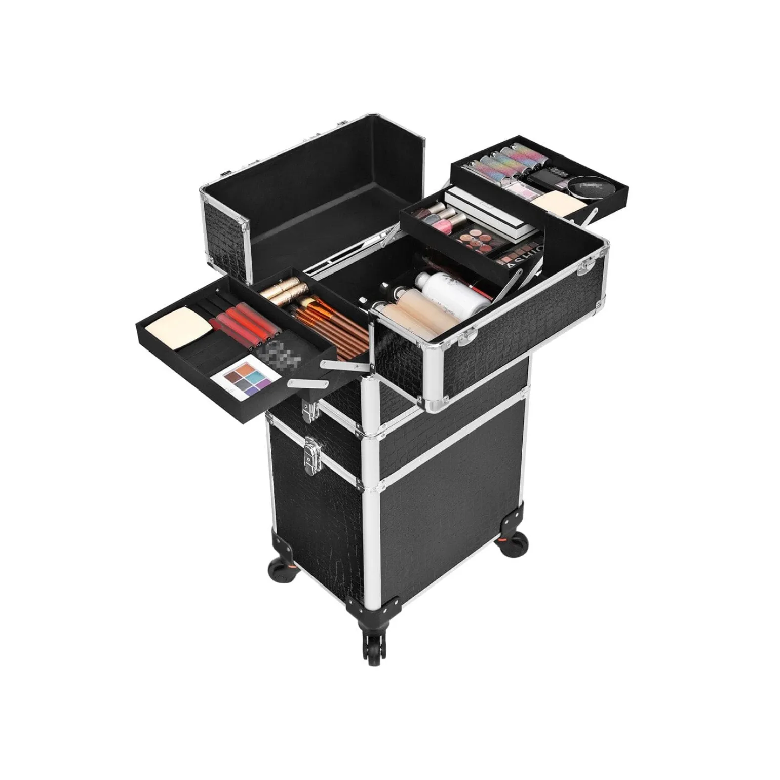 Hamborg kosmetik vogn - Sort/mønster
