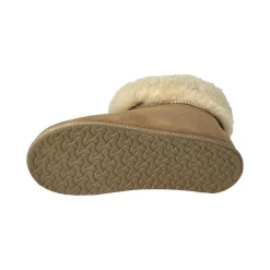 Hjemmesko Isla Brun (høj model med gummisål)