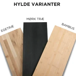 Hyldeknægte ELLA sølv med hylde (40 cm dybde)