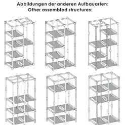 Isabella klæde- og garderobeskab - Sort
