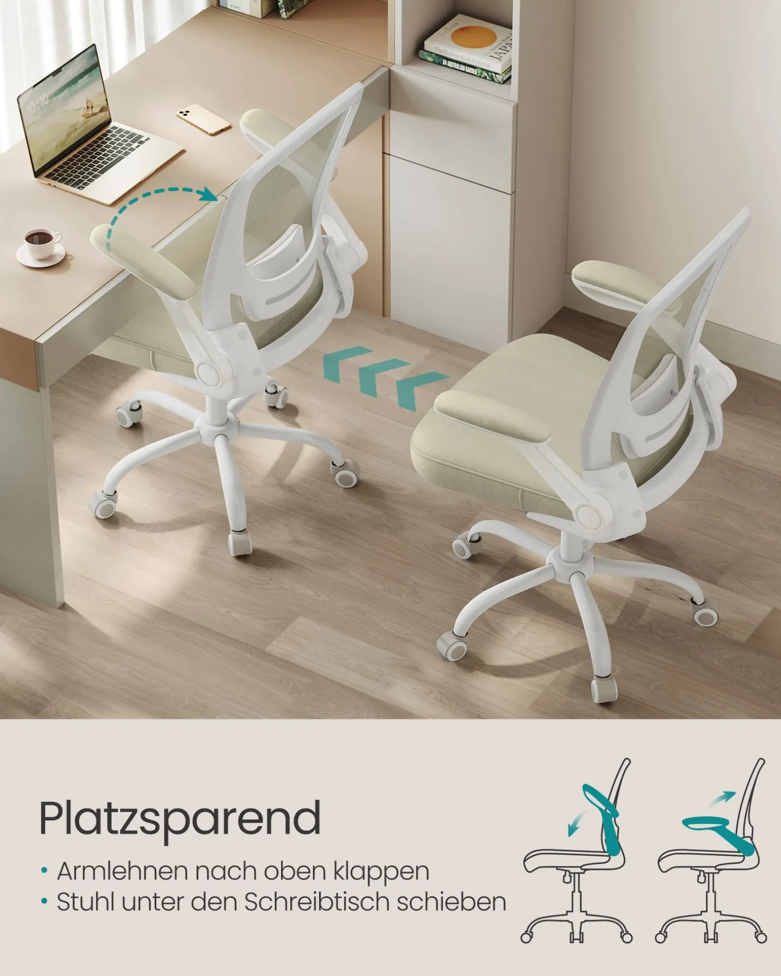 Lissabon skrivebordsstol - Beige