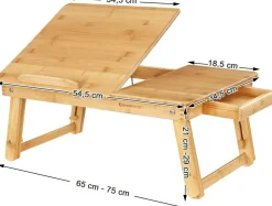 Luis multifunktionelt foldbart bærbar bord - Bambus
