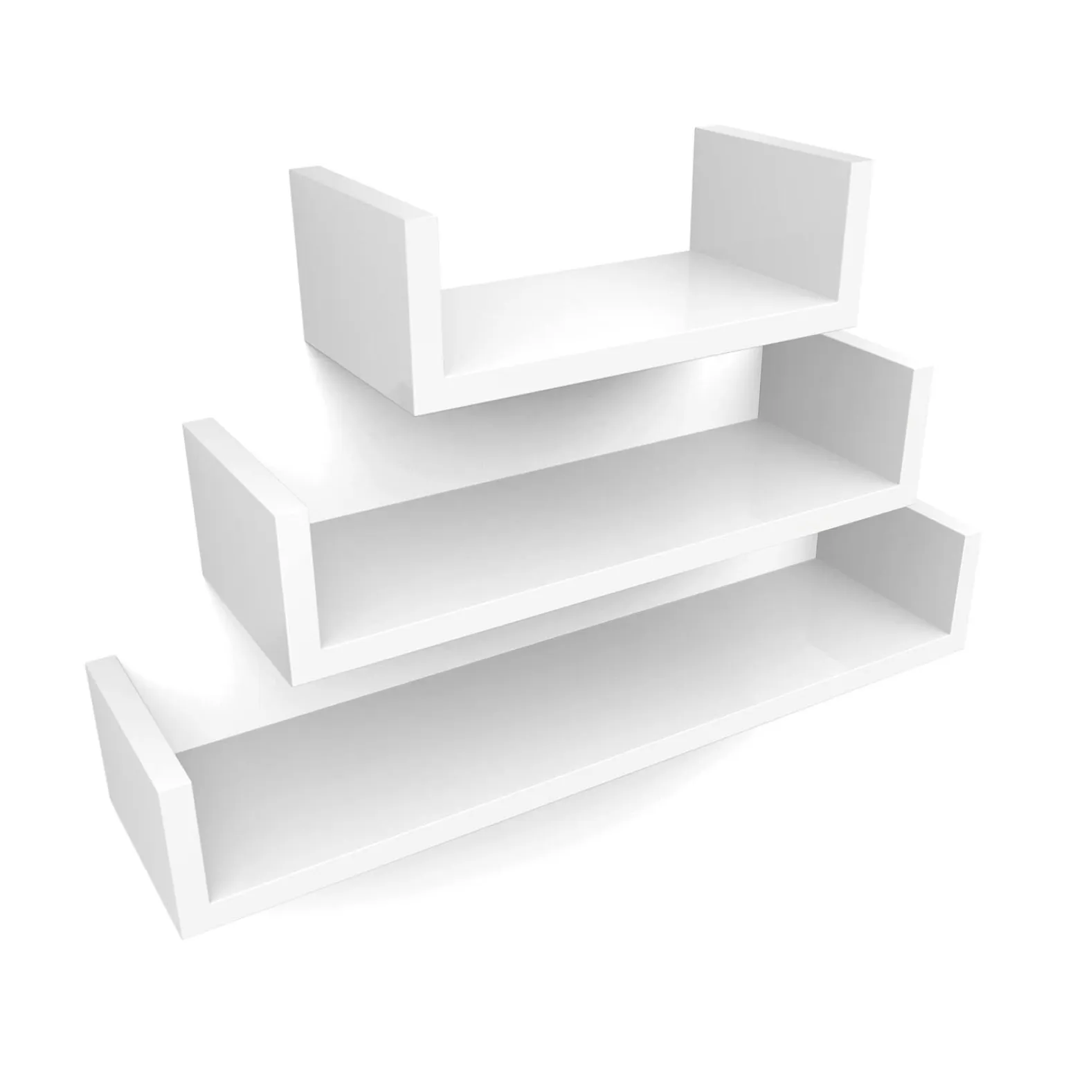 Lyon Væghylder | 3 stk. - Hvid