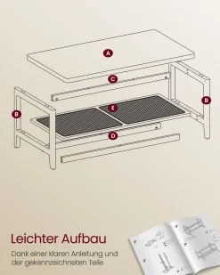 Malthe sofabord - Eg beige