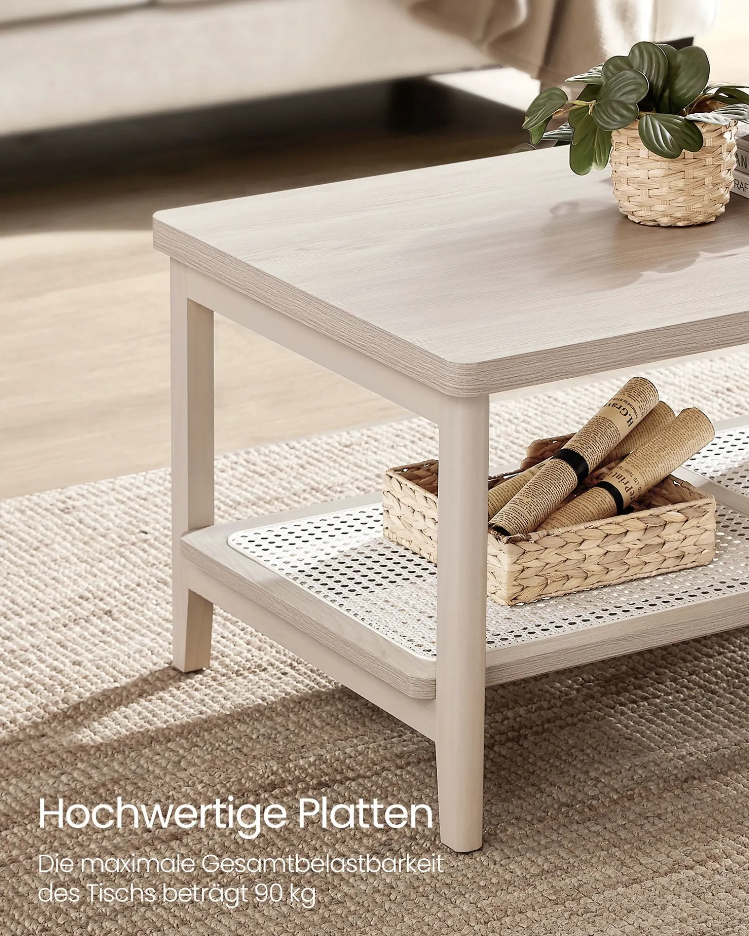 Malthe sofabord - Havre beige