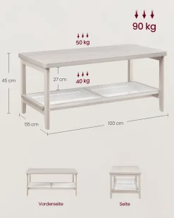 Malthe sofabord - Havre beige