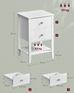 Oscar senge- og sidebord