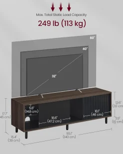 Oscar tv-bord - Brun