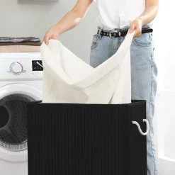 Theresa vasketøjskurv - Sort