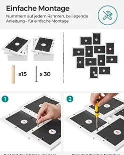 Wien billedramme - Hvid