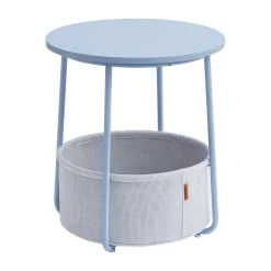 William senge- og sidebord - Blå/lyseblå kurv