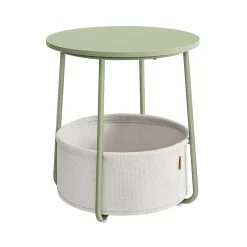 William senge- og sidebord - Grøn/hvid kurv