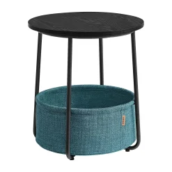 William senge- og sidebord - Sort/blå kurv