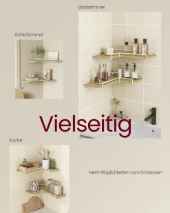 William væghylder | 2 stk. - Hvid/lyst træ
